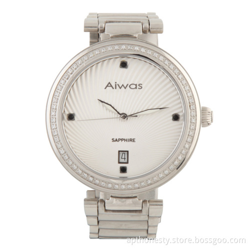 Unisex Stainless Steel Watch with Calendar Apt-M011